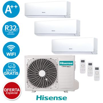 Hisense 3AMW72U4RJC + CF25YR04G + CF25YR04G + CF35MR04G Aire Acondicionado Multisplit 3x1